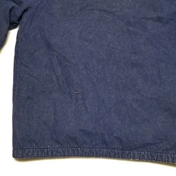 70s Vintage Wrangler Distressed Denim Corduroy Big Ben Bluebell Chore Jacket - Picture 10 of 13